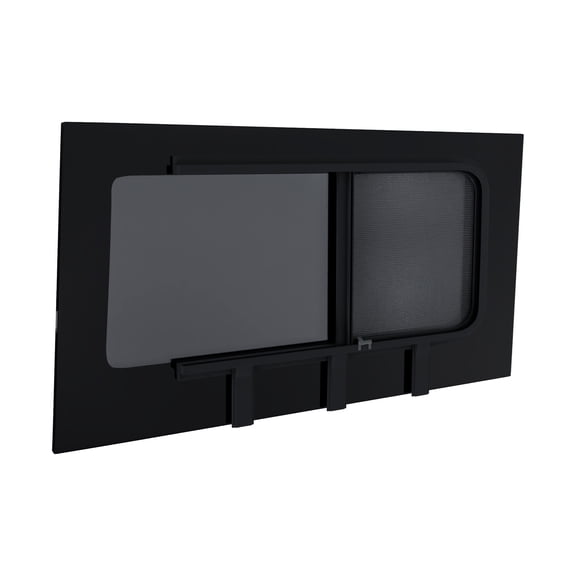 Brixwell DTSPCR008-INT 1421mm x 767mm Glass Window For Mercedes Sprinter,Driver Side Second Sliding with Internal Screen Window Position Privacy Tinted