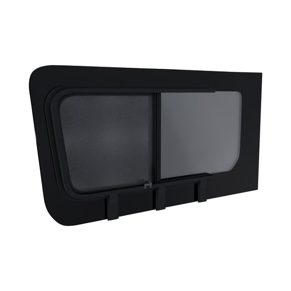 Brixwell DTSPCR010-INT 1402mm x 777mm Glass Window For Mercedes Sprinter,Passenger Side First Sliding with Internal Screen Window Position Privacy Tinted