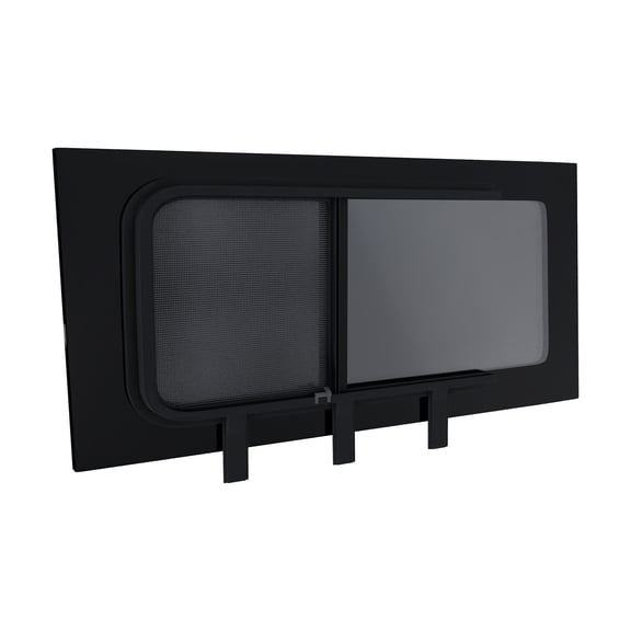 Brixwell DTSPCR011-INT 1417mm x 705mm Glass Window For Mercedes Sprinter,Passenger Side Second Sliding with Internal Screen Window Position Privacy Tinted
