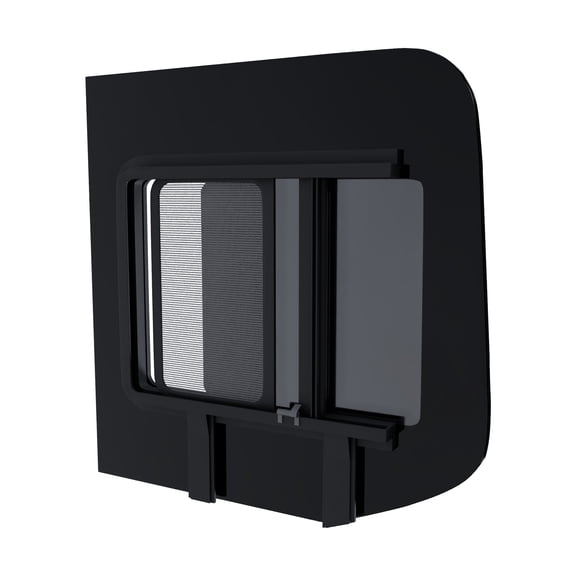Brixwell DTSPCR024-INT 777mm x 777mm Glass Window For Mercedes Sprinter,Driver Side Back Door Sliding with Internal Screen Window Position Privacy Tinted