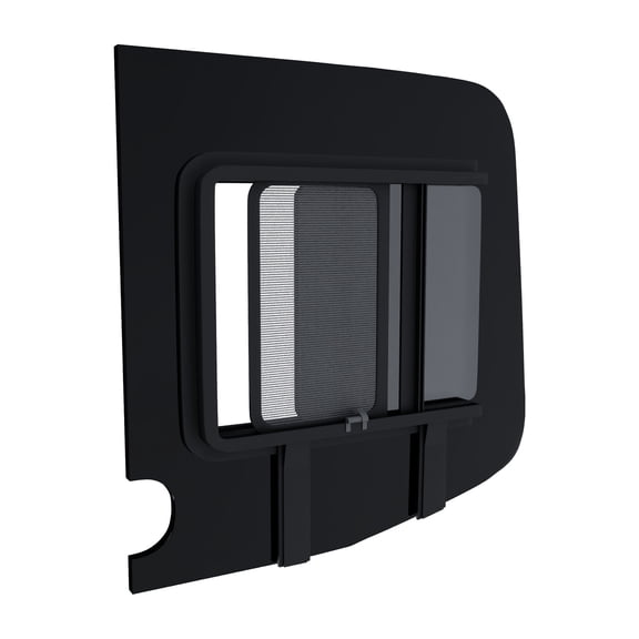 Brixwell DTSPCR026-INT 818mm x 797mm Glass Window For Mercedes Sprinter,Driver Side Back Sliding with Internal Screen(C Shape) Window Position Privacy Tinted