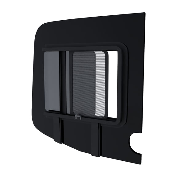 Brixwell DTSPCR027-INT 818mm x 797mm Glass Window For Mercedes Sprinter,Passenger Side Back Sliding with Internal Screen(C Shape) Window Position Privacy Tinted