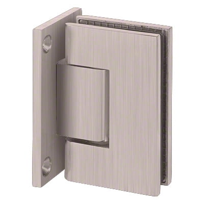 Brixwell H-GTWA-FP-BP Adjustable Designer Series Wall Mount Hinge With Full Back Plate Brushed Pewter