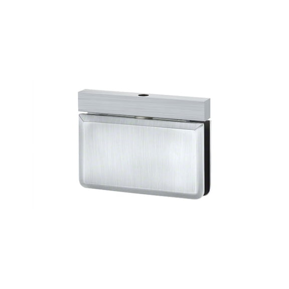 Brixwell H-PIVBGTH5-SC Montreal Glass To Header Mount Shower Door Pivot Hinge Euro Header & W/5 degree Pin Satin-Chrome