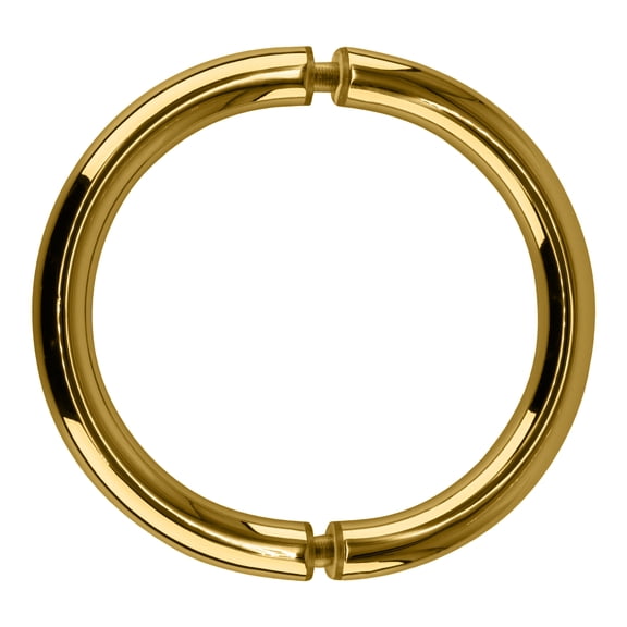 Brixwell HC-6BTB-LB 6 Inches Center To Center Circular Style Shower Door Handle Back To Back Mount Lifetime Brass