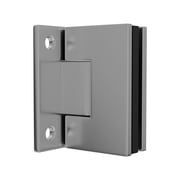 Brixwell HGTWFPSA Shower Door Wall Mount Hinge With Full Back Plate 3/8" and 1/2" Glazing Thickness Satin Finish