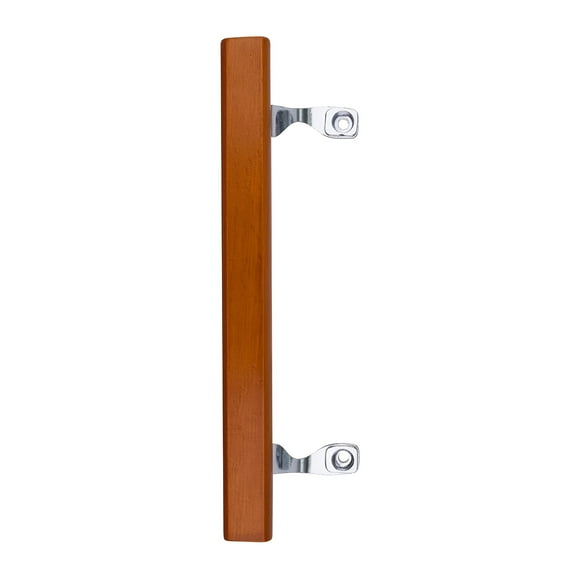 Brixwell Heavy Duty Patio Door Handle - Chrome Finish, 6 5/8" Hole Centers, Secure Handle