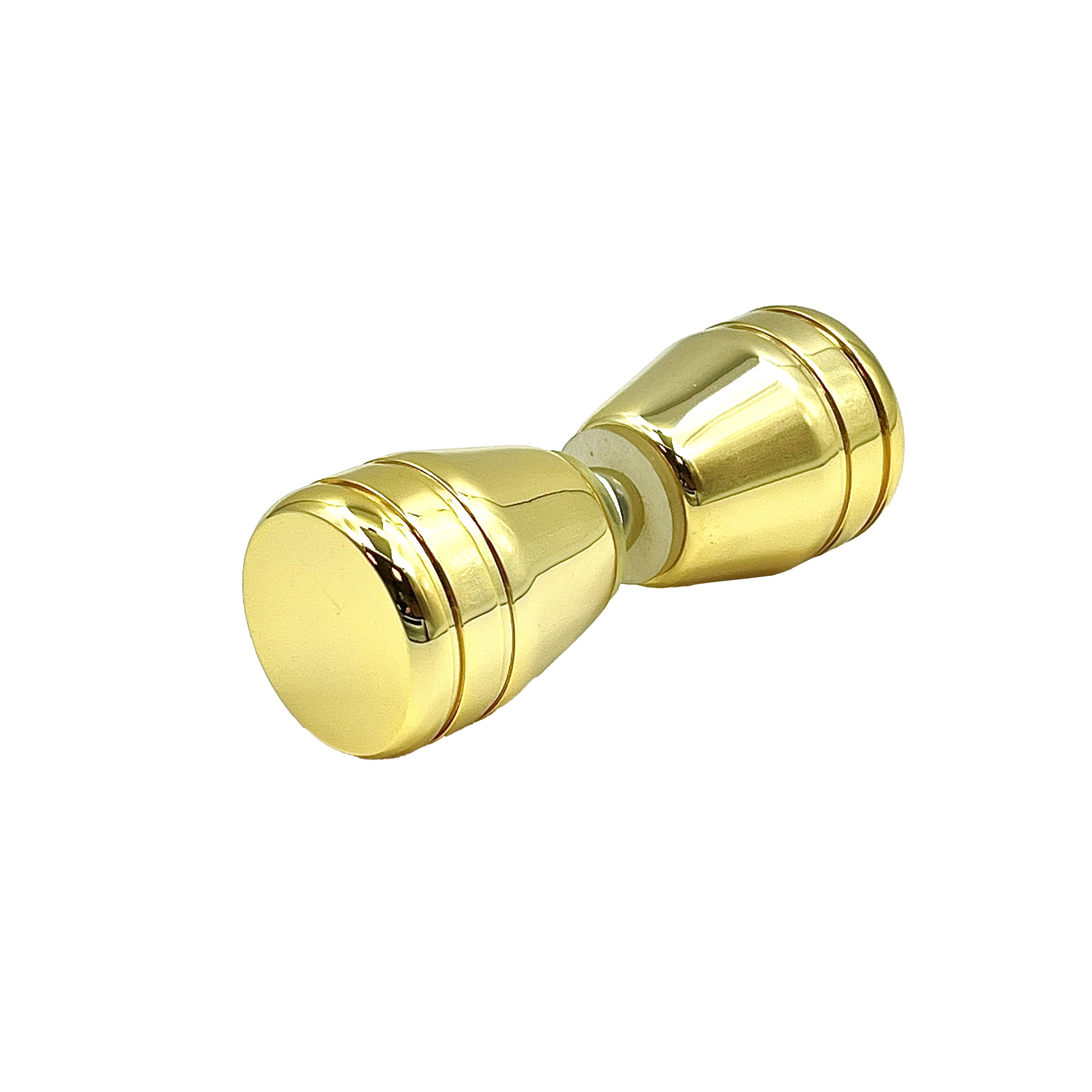 Brixwell KDBTBGP Deluxe Series Glass Door Knob Back to Back Mount 24K Gold