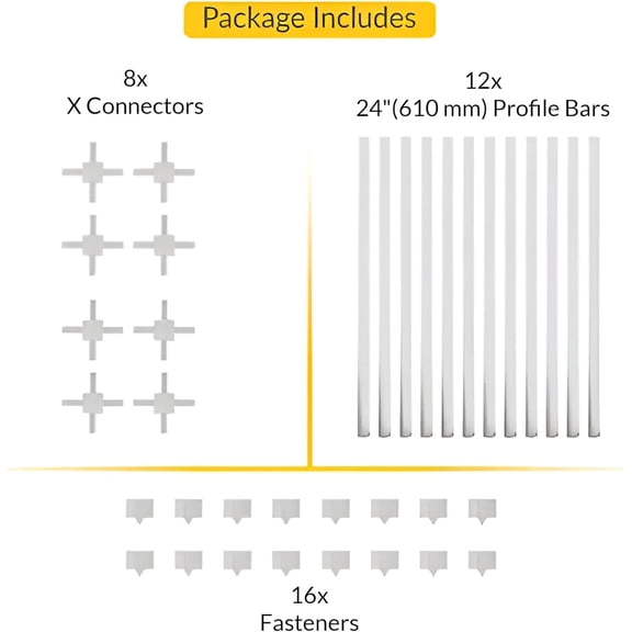 Brixwell Plastic Window Grille Kit
