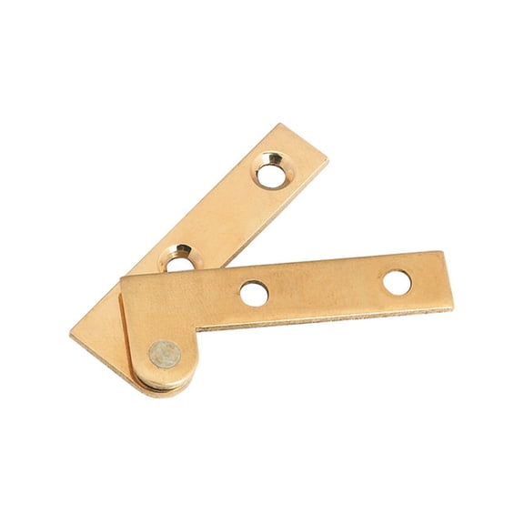 Brixwell QIBC-001 Corner Pivot Hinge Polished Pair
