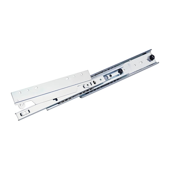 Brixwell QIJJ-008 Telescopic Heavy Duty Side Bottom Mounted Slide 12" Installation Length 13" Extension Length Zinc
