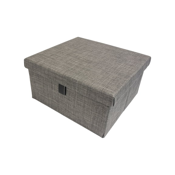 Brixwell QIKJ-005 Storage Box 14 1/2" Width Slate Finish 15" x 13 1/2" x 7 2/5" Dimensions