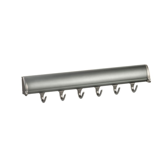 Brixwell QIL2-003 Belt Rack, 6 Hook with Full Extension slide Slate Finish