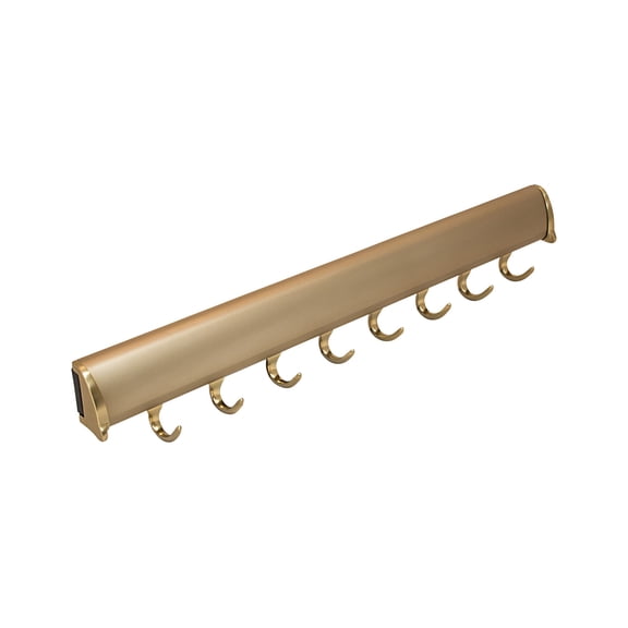 Brixwell QILI-004 Belt Rack, 8 Hook with Full Extension slide Matt Gold Finish