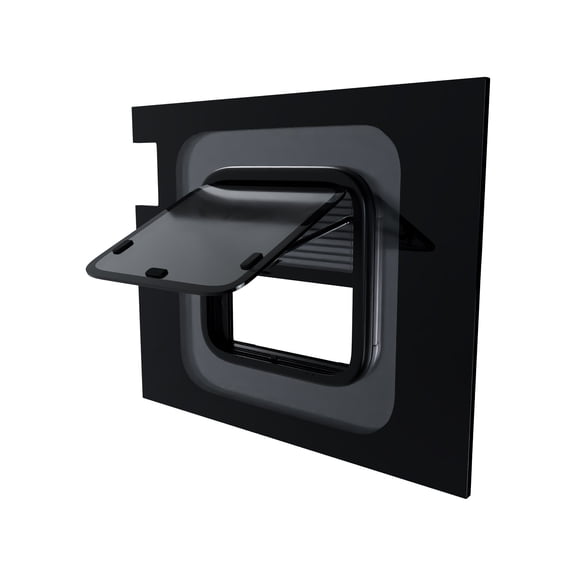 Brixwell RNAWS001L 826mm x 665mm Ram ProMaster Van Glass Window,Driver Side Barn Door Sliding with Single Awning with Fly Screen Window Position Privacy Tinted