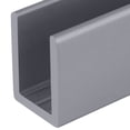 thumbnail image 1 of Brixwell SDCD38A-CCP36-XCP10 Satin Anodized 3/8" Fixed Panel Shower Door Deep U-Channel - 36" - pack of 10, 1 of 3