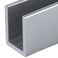 thumbnail image 1 of Brixwell SDCD38BA-XCP50 Brite Anodized 3/8" Fixed Panel Shower Door Deep U-Channel - 95" - pack of 50, 1 of 3