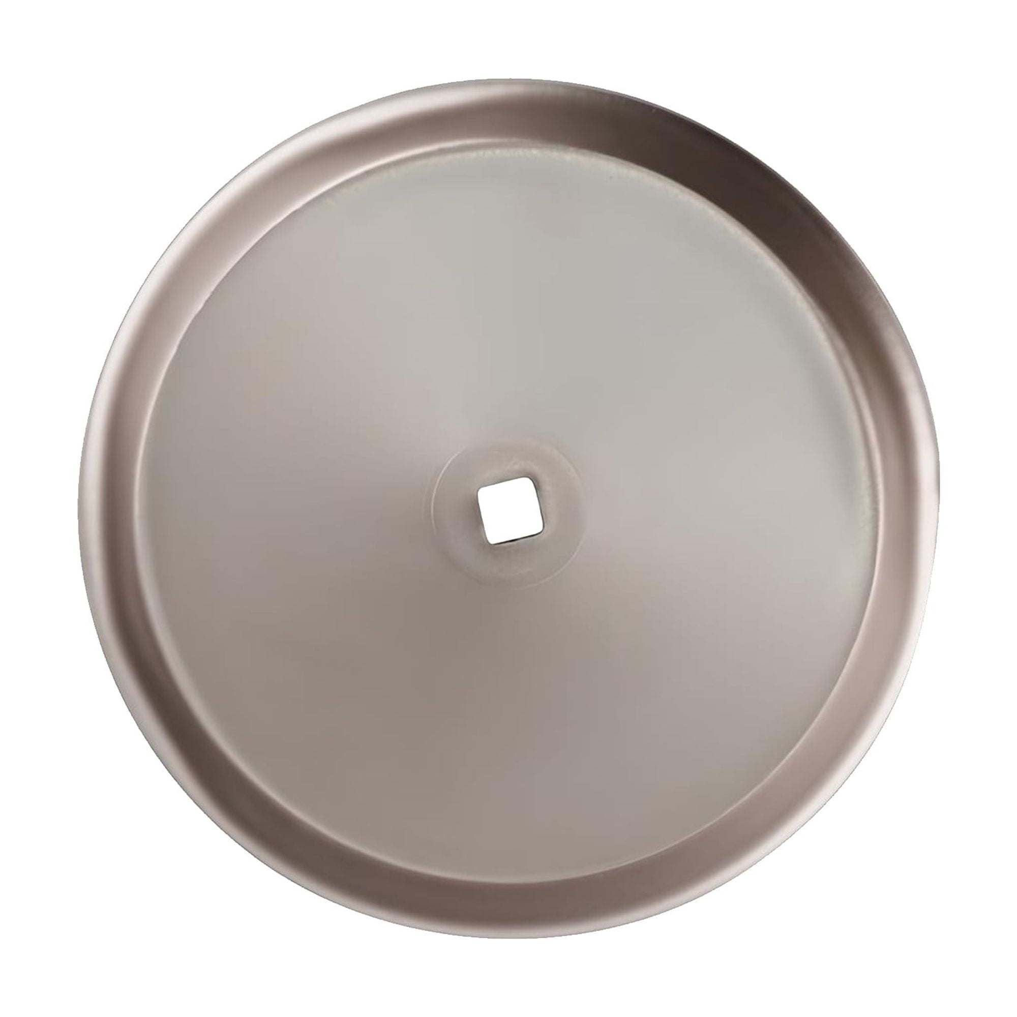 Satin Nickel Round Metal Closet Cabinet Knob with Backplate
