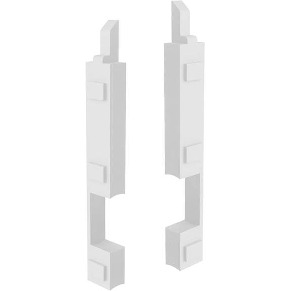 Brixwell Slide Bolt Set 4 Inch Left And Right Hand Security Latch Nylon White For Windows Doors Sash Frames Storm Hardware Pack Of 5