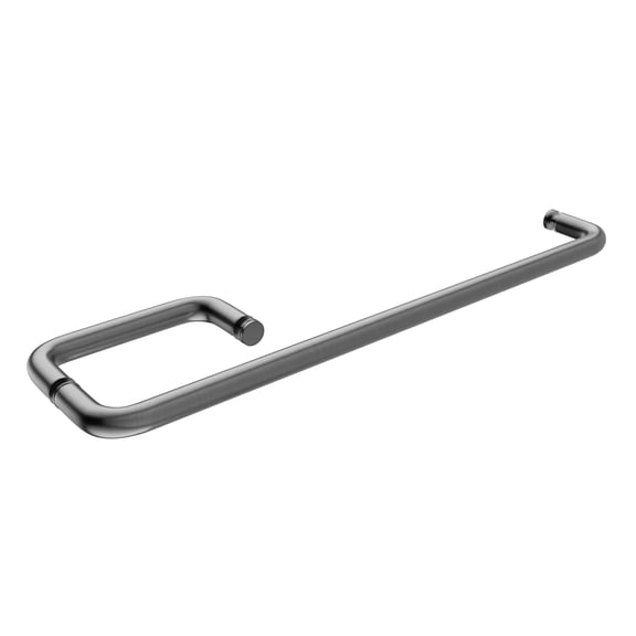 Brixwell TB-624C-SC 24 Inches Center To Center Towel Bar, 6 Inches Center To Center Handle Shower Door Towel Bar And Handle Combo No Washers Satin-Chrome