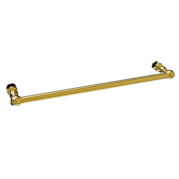 Brixwell TBC-30SM-PB 30 Inches Center To Center Colonial Series Towel Bar Single Mount Polished Brass