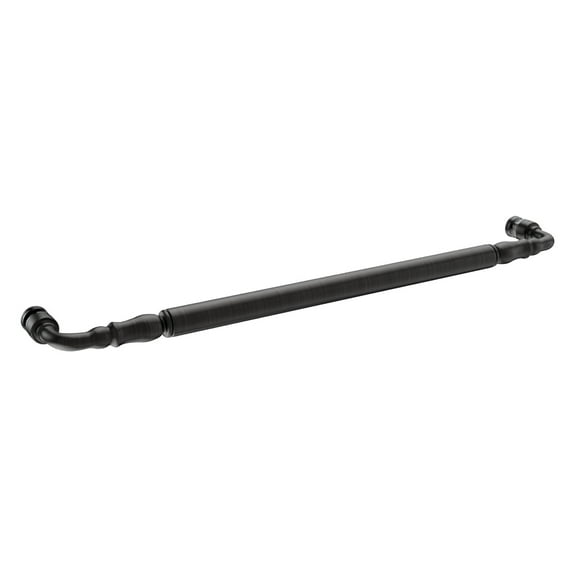 Brixwell TBT-18SM-BP 18 Inches Center To Center Traditional Series Victorian Style Towel Bar Single Mount Brushed Pewter