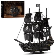 Brixzonecho Black Pearl Pirate Ship Building Sets Compatible with Lego Boat Series Model for Adults 768PCS