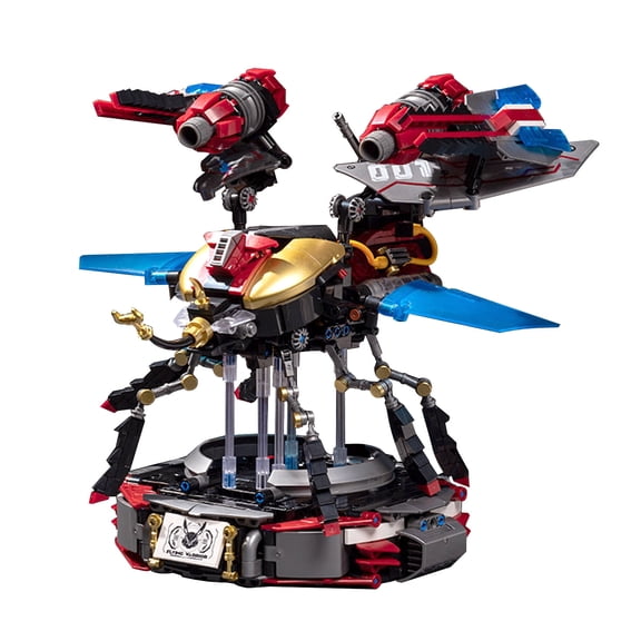 Brixzonecho Mechanical Beetle Building Set Compatible with Lego Animal Punk Collectible Model for Adults Home Office Decor