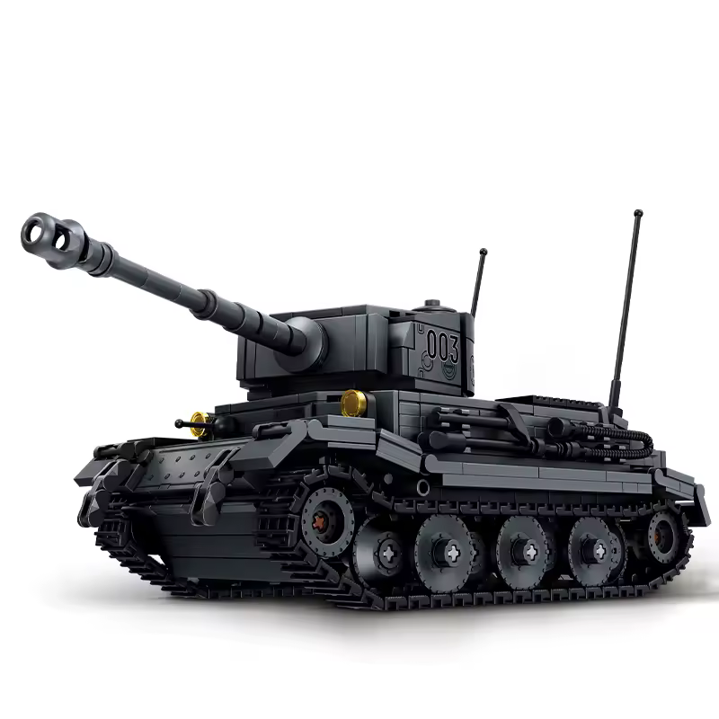 Brixzonecho Tiger P Tank Building Set WW2 Military Compatible with Lego Vehicle Model for Adult Home Office Decor