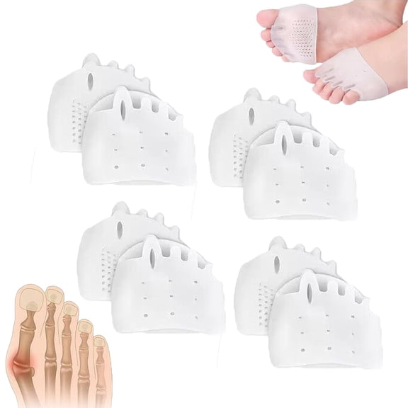 Briza Toe Sleeves, Briza Cove Toe Sleeves For Women And Men,Briza Cove Silicone Toe Breathable Soft And Comfortable Gel Foot Cushions, Ideal For Daily Wear