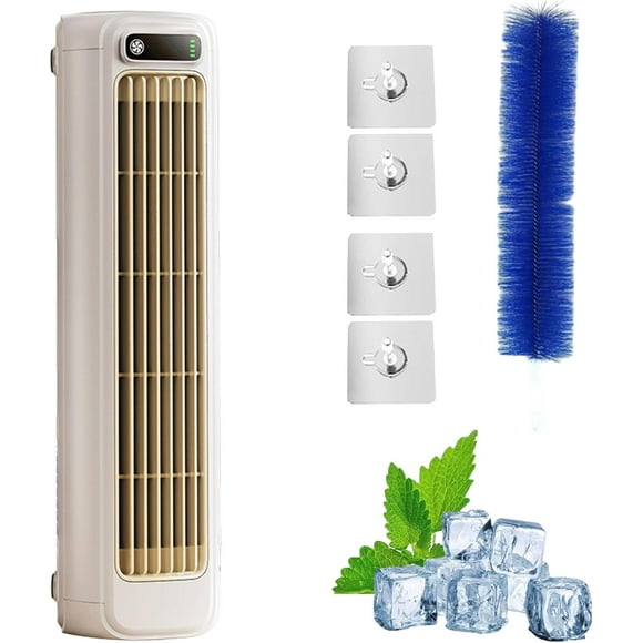 Brizaac - Qinux Brizaac, Brizac Air Conditioner, Qinux Brizac, Air Cooler, Enjoy a Quick, Natural, And Healthy Cool Down, Portable Air Conditioner Cooling Fan Quiet with 3 Speeds (White)