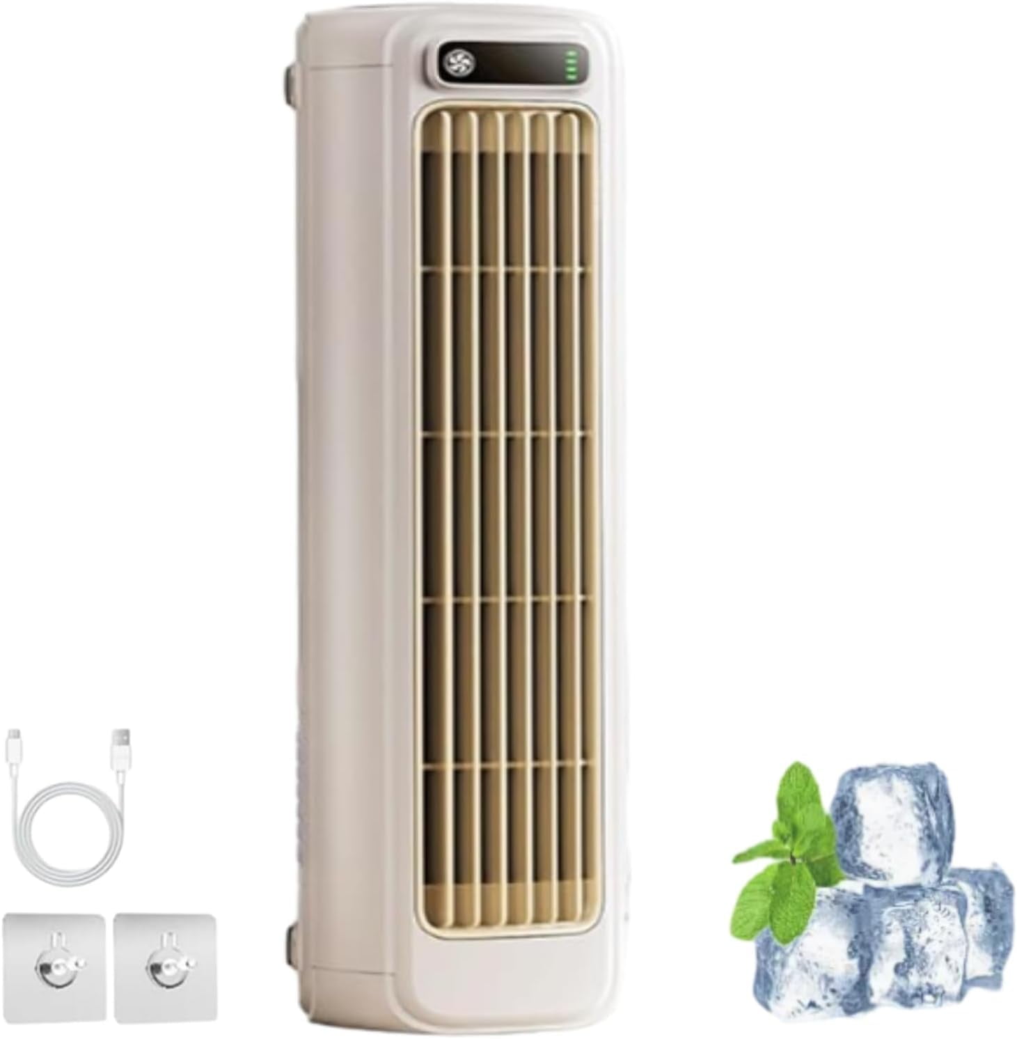 Breezamax, Breeze Max Air Cooler, Qinux Brizaac Climatiseur, 2025 Climatiseurs Portables Améliorés, Mini Refroidisseur D'air Sans Perçage à 3 Vitesses Pour Chambre à Coucher Et Bureau (Bleu