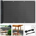 thumbnail image 1 of Brizi Living Balcony Privacy Screen Cover, Protection Privacy Screen Mesh Net for Patio (Gray), 1 of 7