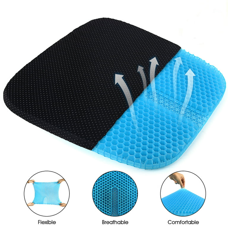Egg Sitter Gel Seat Cushion Seat Cushion With Non-slip Cover Breathable  Honeycomb