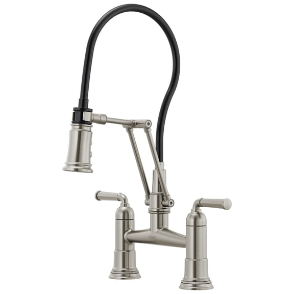 Open Box Brizo 62274Lf Rook 1.8 GPM Bridge Kitchen Faucet - Brilliance Stainless