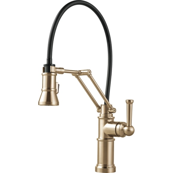 Open Box Brizo 63225Lf Artesso Pull-Down Kitchen Faucet - Gold