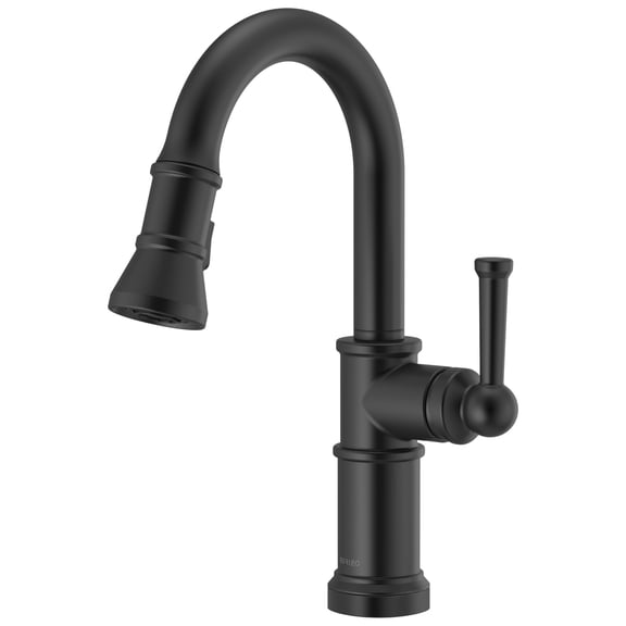 Open Box Brizo 63925Lf Artesso Pull-Down Prep Faucet - Black