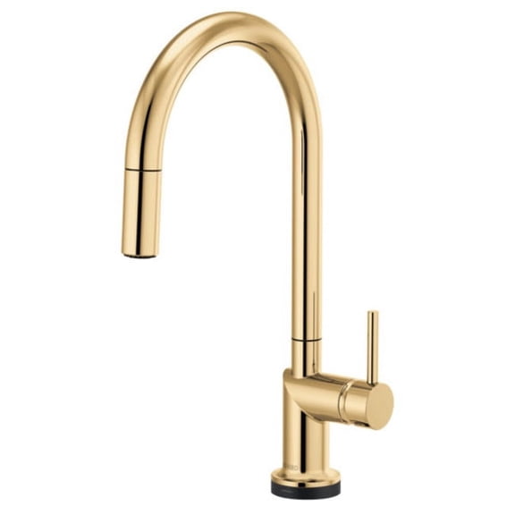 Open Box Brizo 64075Lf-Lhp Odin 1.8 GPM Single Hole Pull Down Kitchen Faucet - Gold