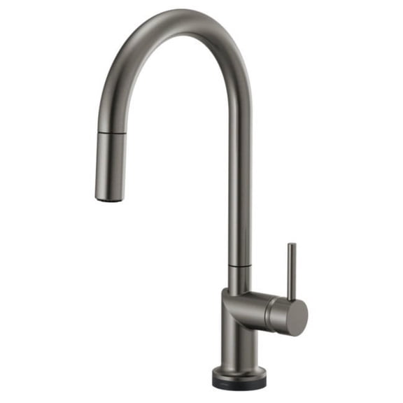 Open Box Brizo 64075Lf-Lhp Odin 1.8 GPM Single Hole Pull Down Kitchen Faucet - Luxe Steel