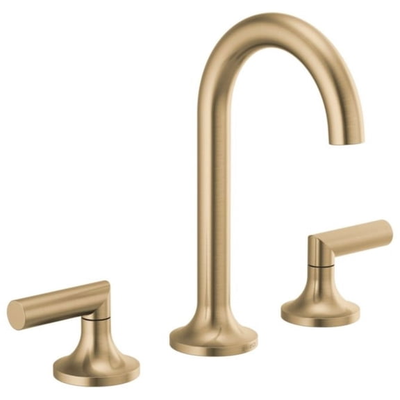 Open Box Brizo 65375Lf-Lhp Odin 1.5 GPM Widespread Bathroom Faucet - Gold