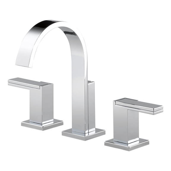 Open Box Brizo 65380Lf-Lhp-Eco Siderna 1.2 GPM Widespread Bathroom Faucet - Chrome