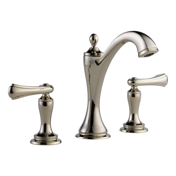 Open Box Brizo 65385Lf-Lhp-Eco Charlotte 1.2 GPM Widespread Bathroom Faucet - Nickel