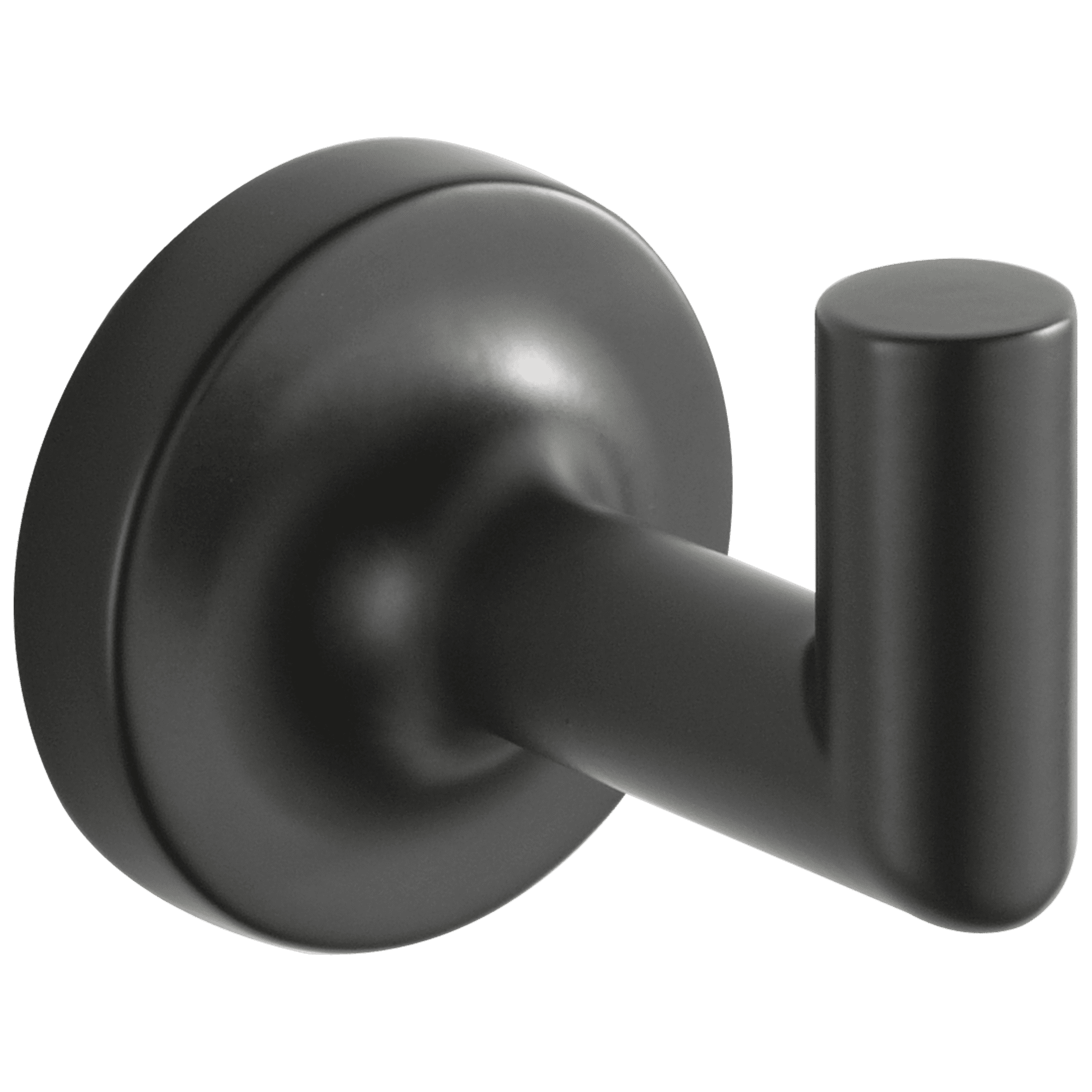 Matte Black Modern Single Robe Hook