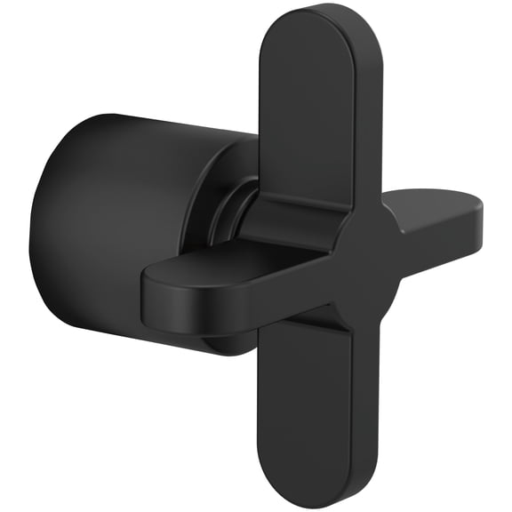 Open Box Brizo Hx975 Odin Diverter Trim Cross Handle Only - Black