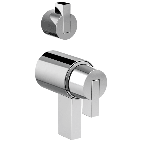 Open Box Brizo Litze: Tempassure Thermostatic Valve With Diverter Trim Handle Kit - Lever