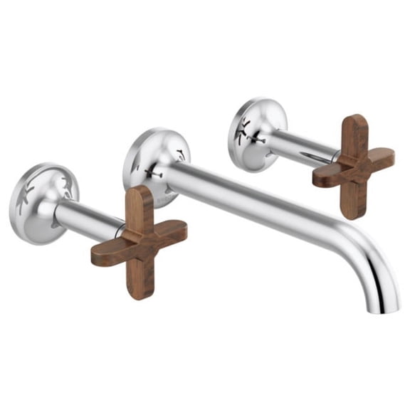 Open Box Brizo T65875lf-Lhp-Eco Odin 1.2 GPM Wall Mounted Widespread Bathroom Faucet - Chrome