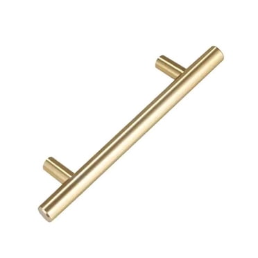 10x 128mm Brass Cabinet Handles – Antique Kitchen Cupboard Drawer Bar Pulls – Brushed Gold – Handle & Home