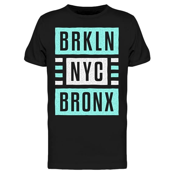 Brklyn Bronx, Nyc T-Shirt Men -Image by Shutterstock, Male Large
