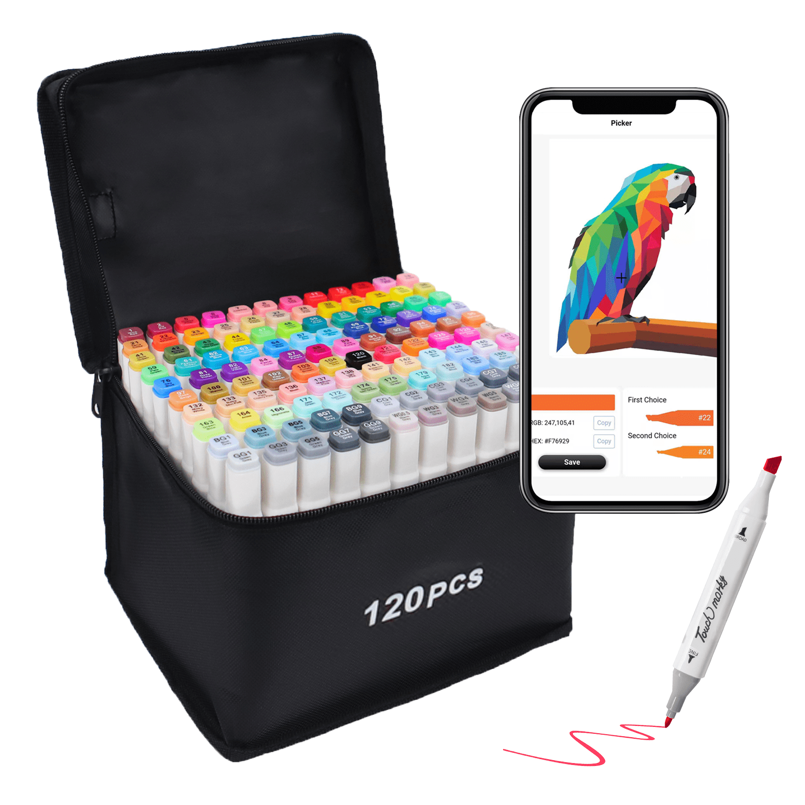 https://i5.walmartimages.com/seo/Brled-120-Colors-Alcohol-Markers-Free-APP-Coloring-Dual-Tips-Markers-Artists-Art-Drawing-Adult-Kids-Great-Gift-Idea_866c1799-f6cd-4c94-b75d-593b09f0f520.9eb21a1f72aceb878d8a3cfa6cd77db4.png