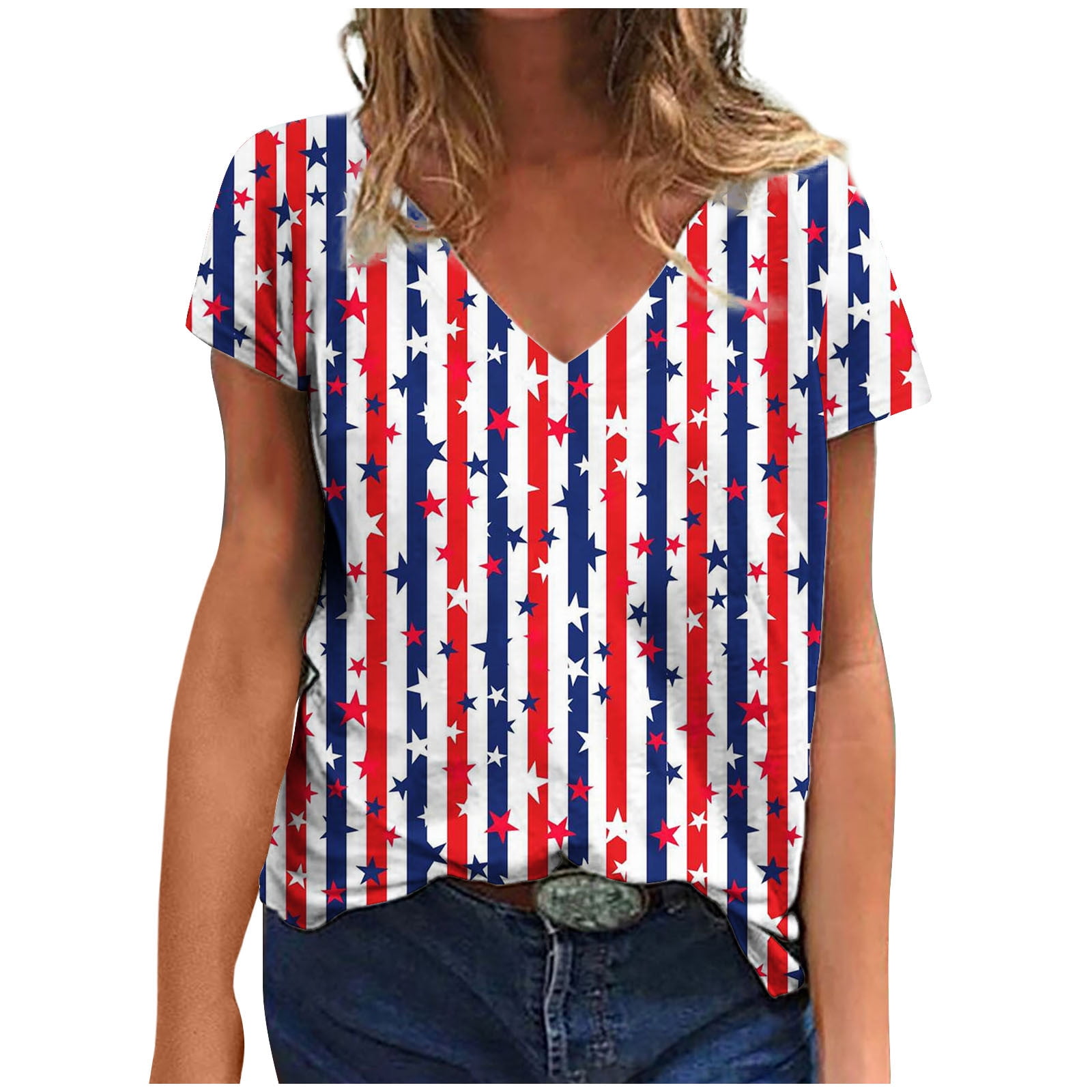 fourth of july womens t shirt